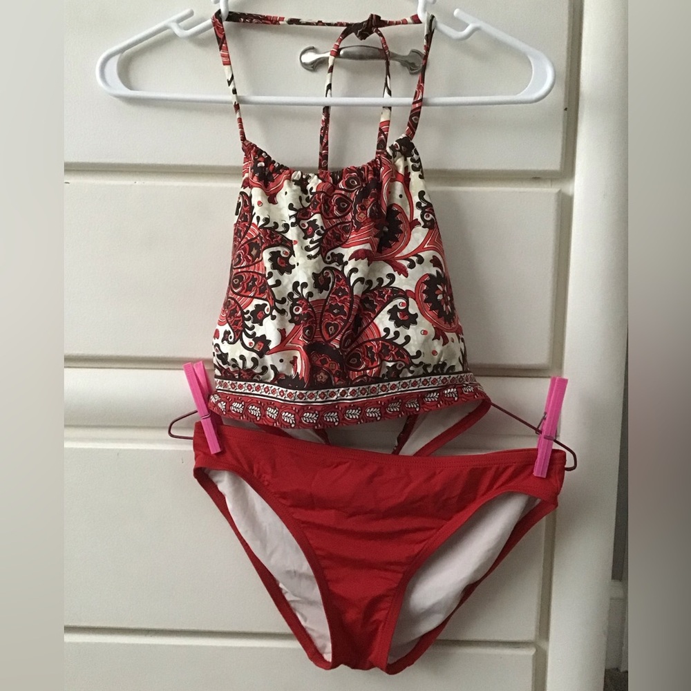 Ladies 2 piece Halter Bathing Suit